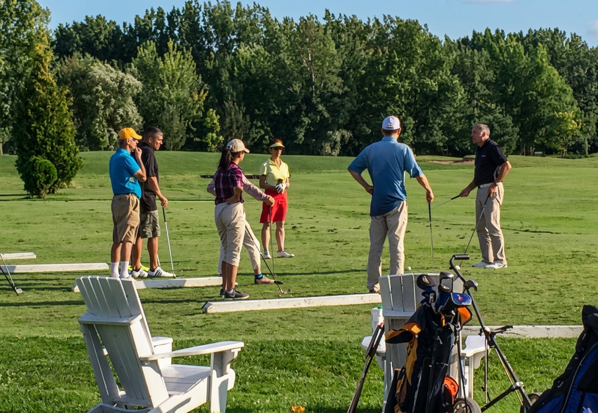 Group enjoying their day at Caughnawaga Golf Club.